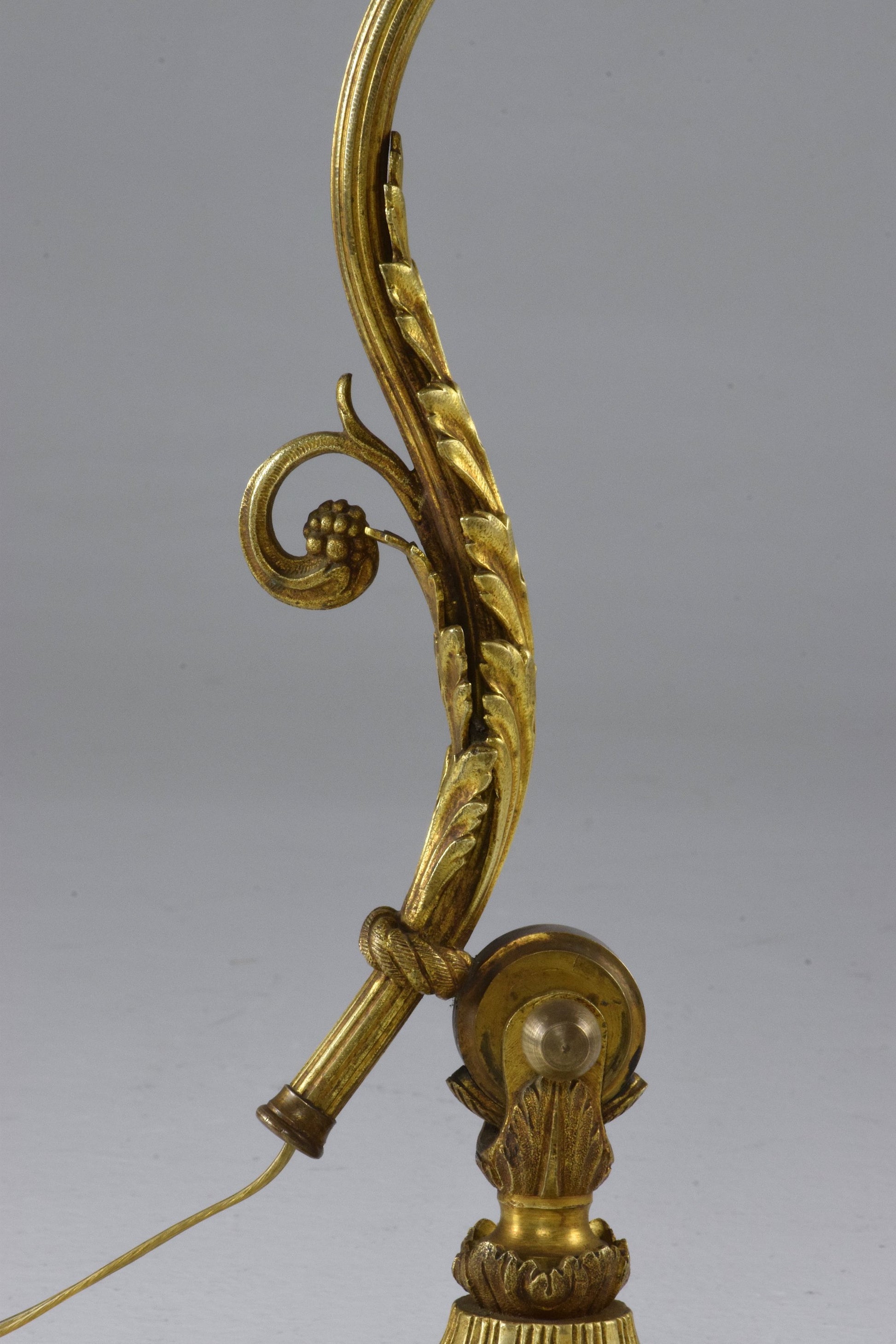 French Art Nouveau Brass Piano Lamp - Spirit Gallery 