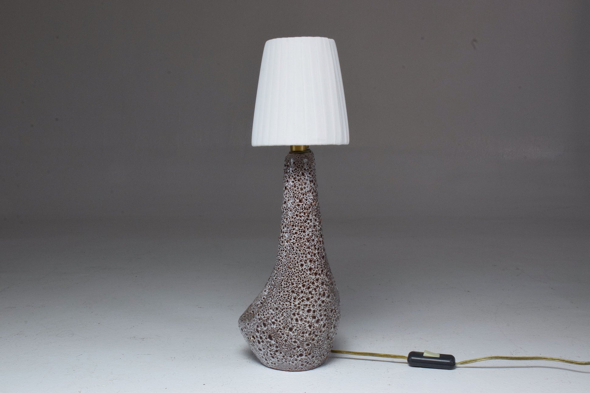 French Mid-Century Ceramic Table Lamp by Vallauris le Vaucour, 1950's - Spirit Gallery 