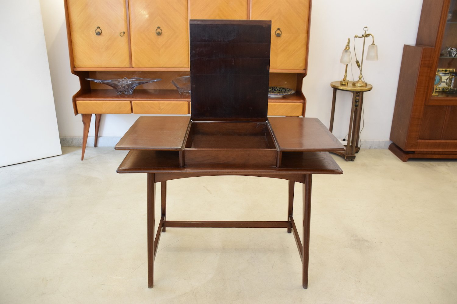 French Mid-Century Flip Top Desk, 1950-1960 - Spirit Gallery 