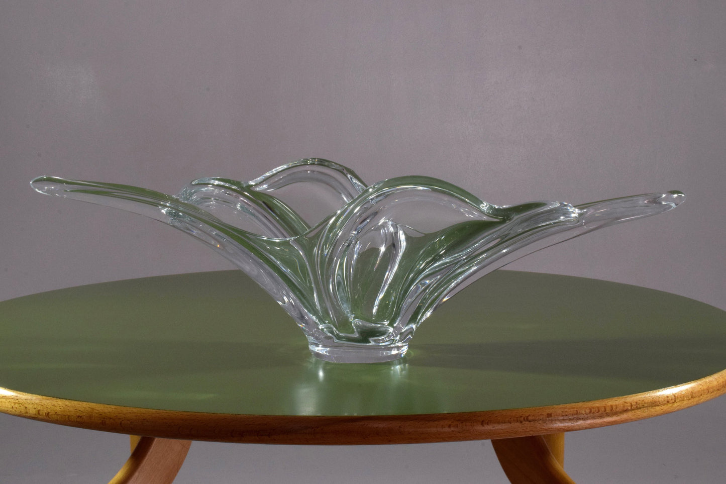 French Sculptural Vintage Crystal Centerpiece, 1960-1970's - Spirit Gallery 
