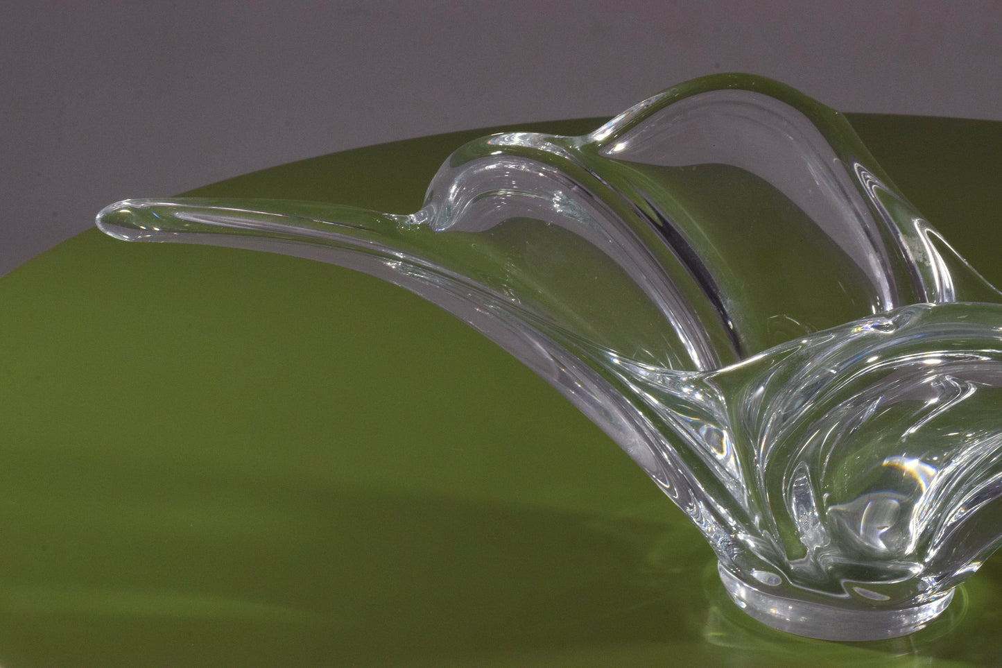 French Sculptural Vintage Crystal Centerpiece, 1960-1970's - Spirit Gallery 
