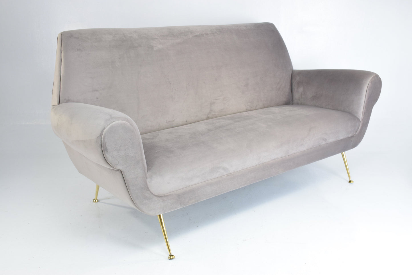 Italian Mid-Century Velvet Sofa, 1950's - Spirit Gallery 