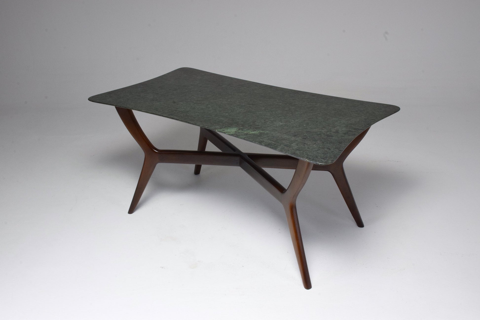 Italian Midcentury Coffee Table in Guatemala Marble, Gio Ponti Style - Spirit Gallery 