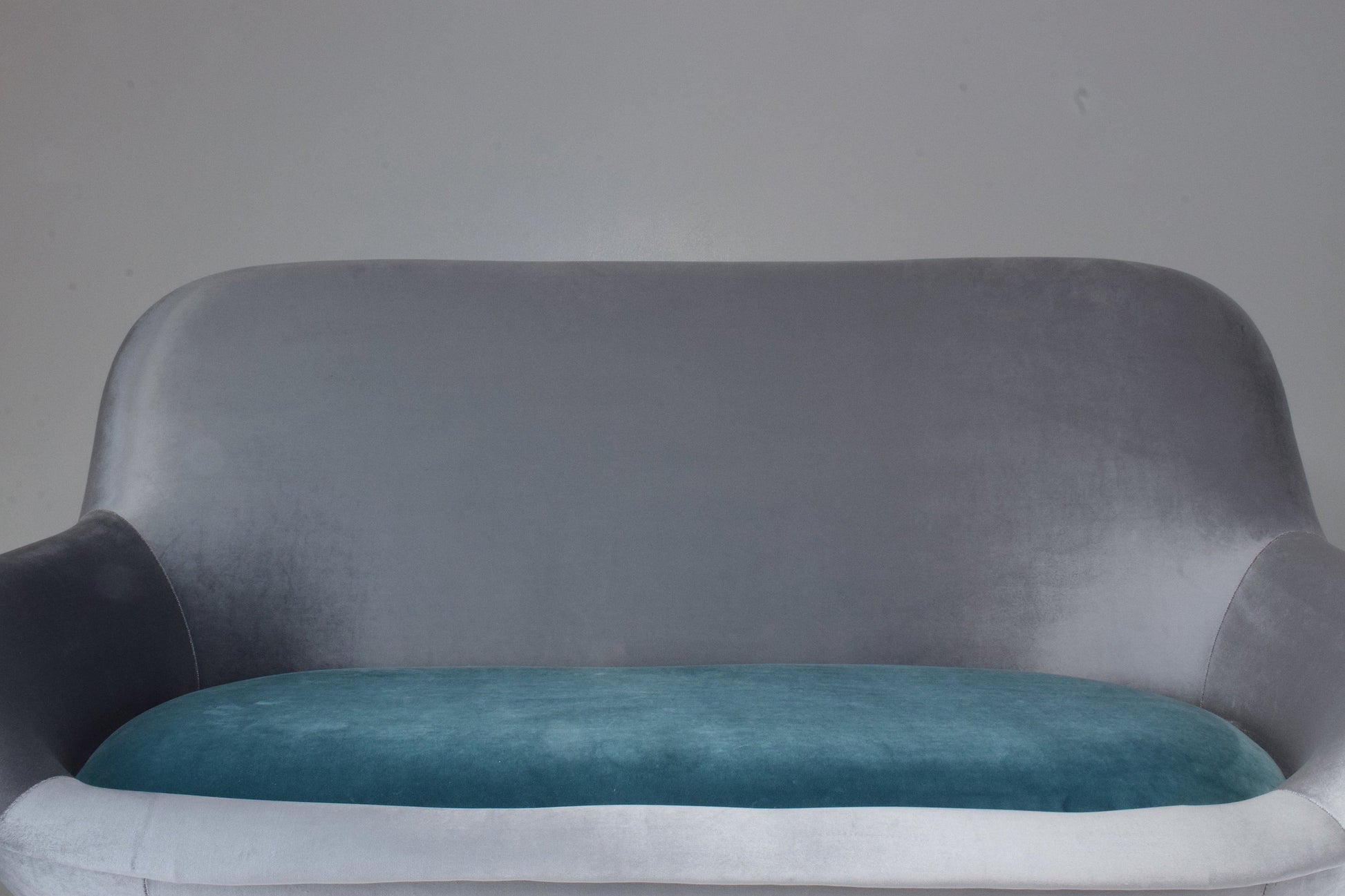 Italian Midcentury Velvet Sofa Set by ISA Bergamo, 1950s - Spirit Gallery 