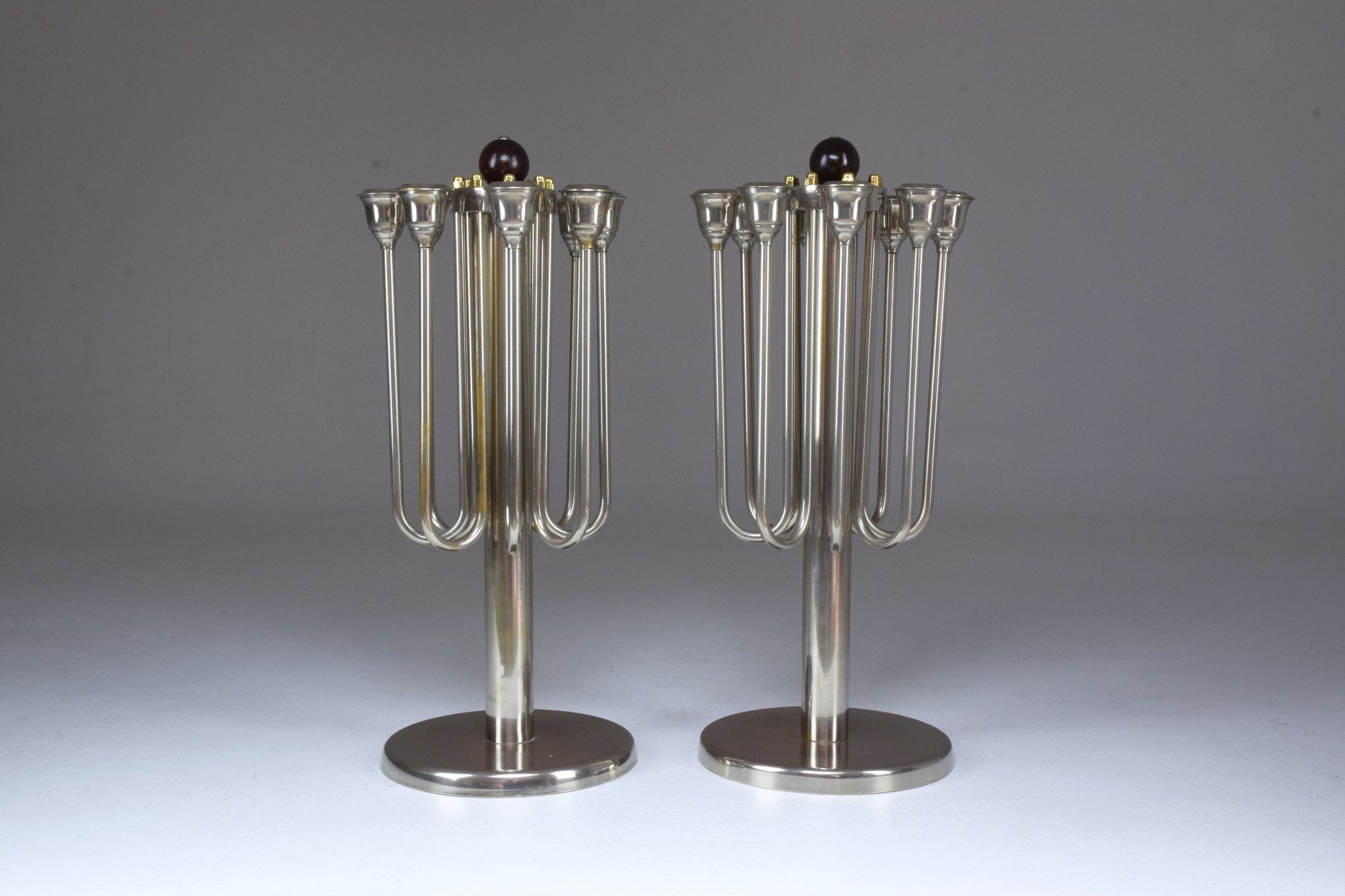 Pair of French Art Deco Candleholders, 1930s - Spirit Gallery 